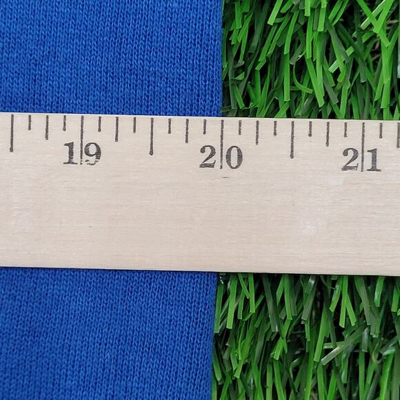 Vintage 80s San-Francisco Fleece Vest Medium 20x23 Cropped Blue - Picture 11 of 12